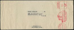 (16) WIESBADEN 1/ WATCH TOWER BIBLE/ AND TRACT SOCIETY/ ..DOTZHEIM 1958 (5.2.) Seltener AFS 007 Pf. = 2 Wachtürme (links - Christendom