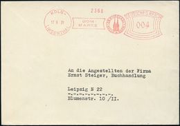 KÖLN-/ LINDENTHAL/ DOM-/ MARKE/ DR.EICKEL & Co 1931 (17.6.) AFS = Kölner Dom (rs. Motivgl. Abs.-Vordruck) Inl.-Bf. (Dü.E - Chiese E Cattedrali