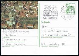 4500 Osnabrück 1981 (2.11.) 50 Pf. BiP Burgen, Grün: 1200 Jahre ..(780-1980) = Altstadt Mit Domen + Ortsgleicher MWSt. O - Altri & Non Classificati