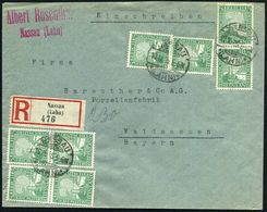 DEUTSCHES REICH 1925 (10.11.) 5 Pf. "1000 Jahre Rheinland", Reine MeF: 8 Stück + 1K-Gitter U. RZ: Nassau/(Lahn) , Sauber - Andere & Zonder Classificatie