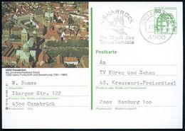 4500 Osnabrück 1981 (2.12.) 50 Pf. BiP Burgen, Grün: 1200 Jahre ..(780-1980) = Altstadt Mit Domen + Ortsgleicher MWSt. ( - Andere & Zonder Classificatie