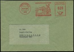 49 HERFORD 1/ LANDKREIS../ Wittekindsland 1965 Dekorat. AFS = Wittekind Zu Pferd (m.Speer) Inl.-Bf. (Dü.E-23CO) - - Andere & Zonder Classificatie