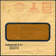 DÜSSELDORF 1/ Heros/ Stahlschmidt & Co./ Akt.-Ges. 1937 (1.2.) AFS = Ritter Zu Fuß Mit Bihänder (Schwert U. Schild) Firm - Andere & Zonder Classificatie