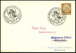 MARIENBURG (WESTPR)/ Einholung Des Fahnen D.Deutschen Ritterordens 1940 (19.5.) Seltener SSt = Kopf Eines Ordens-Ritters - Autres & Non Classés