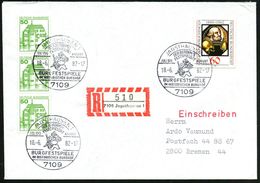 7109 JAGSTHAUSEN 1/ FESTSPIELORT/ BURGFESTSPIELE.. 1982 (18.6.) HWSt = Ritter Götz V. Berlichingen (Ritter Im Bauernkrie - Altri & Non Classificati