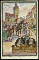 Würzburg 1914 (Juli) PP 5 Pf. Hupp-Wappen, Grün: Würzburg 100 JAHRE.. BAYERN = Napoleon. Soldat Mit Bekanntmachung Und Z - Napoléon