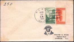 U.S.A. 1935 (26.3.) 1K:  E L B A / IDAHO + Seltener F I G U R E N - Stempel "Napoleon" (Brustbild Mit Zweispitz) Seltene - Napoleon