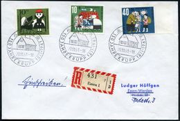 ESSEN/ 150 JAHRE KRUPP 1811-1961 1961 (20.11.) SSt = Krupp-Stammhaus + RZ Ohne PLZ: Essen 1/y , Klar Gest. Orts-R-Bf. (B - Andere & Zonder Classificatie