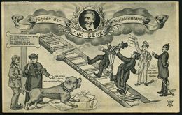 SCHILTIGHEIM/ **a 1905 (18.12.) 1K-Gitter Auf S/w.-Karrikatur-Künstler-Ak.: Führer Der Sozialdemokraten AUG. BEBEL.. (si - Otros & Sin Clasificación