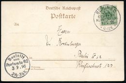 BERLIN,S.O./ 33/ GEWERBE-/ AUSSTELLUNG/ ** 1896 (3.9.) SSt = Sogn. "kleine Welt-Ausstellung" , Klar Gest. Color-Litho-Au - Altri & Non Classificati