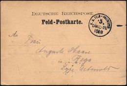 DEUTSCHES REICH 1914 (15.8.) 1K: K. D. FELD-POSTEXPED./5./CAVALL(ERIE).-DIV(ISION). (Schr.1110) Sehr  F R ü H E   Feldpo - WW1