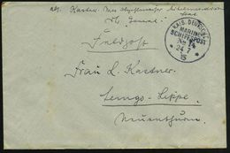 DT.MILIT.-MISSION TÜRKEI 1915 (24.7.) 1K-BPA.: KAIS. DEUTSCHE/MARINE-/SCHIFFSPOST/No.14 = Dampfer "General" (stationär K - Prima Guerra Mondiale