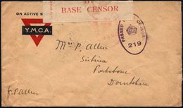 GROSSBRITANNIEN 1917 (22.8.) Vordr.Bf.: ON ACTIVE SERVICE/ Y.M.C.A., Rs. 1K: F.P.O./No.39 = Brit. Feldpost  I T A L I E  - WW1