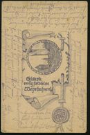 ÖSTERREICH 1918 (6.3.) 2K-Steg: K.u.K. FELDPOSTAMT/369 + Viol. 2L: K.u.k. Infanterieregiment 5.. Auf Hand-gezeichneter F - WW1