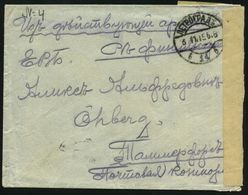 RUSSLAND 1915 (3.11.) 1K-Steg: PETROGRAD/b 14 B + Rs. Dreisprachiger, Finnischer Zensurzettel:.. Öppnats Af Krigscensure - WW1