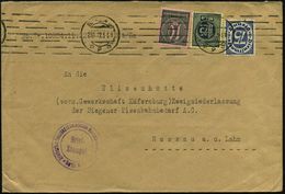 BERLIN W/ D9D 1922 (23.11.) BdMaSt Auf Infla-Dienst-Buntfrank. + Viol. 2K-HdN: Rücklieferungskommission Maschinenbau  =  - Andere & Zonder Classificatie