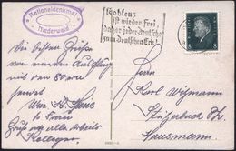 KOBLENZ/ *2II/ Koblenz/ Ist Wieder Frei,/ Daher Jeder Deutsche/ Zum Deutschen Eck! 1930 (10.10.) MWSt + Viol. Oval-HdN:  - Otros & Sin Clasificación