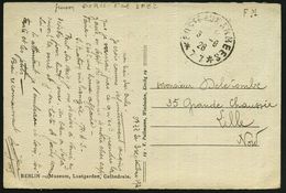 Mainz 1926 (3.9.) Französ. Feldpost-1K: POSTE AUX ARMEE/* 77 * = Feldpostamt Mainz + Hs. Abs.: "..510 RCC 5° Cie SPEL",  - Other & Unclassified