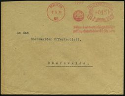 BERLIN SW/ 68/ Reichsverband Deutscher Kriegsbeschädigter/ U.Kriegshinterbliebener EV.. 1932 (16.6.) Seltener AFS (Logo  - Other & Unclassified