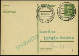 Stettin Treffen Kriegsverletzter Frontsoldaten 1933 (15.10.) Seltener SSt Glasklar Auf Inl.-Kt. (Bo.9 , Nur Am 15.10. Ve - Sonstige & Ohne Zuordnung