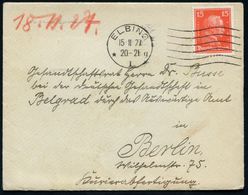 ELBING/ *1g 1927 (15.2.) MaWellenSt , EF 15 Pf. Kant = Inl.-Tarif Auf Ausl.-Diplomaten-Bf. An Deutsche Boschaft, Belgrad - Sonstige & Ohne Zuordnung