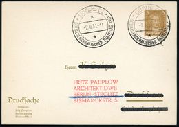 LEIPZIG C1/ SOZIALDEMOKRATISCHER PARTEITAG 1931 (5.6.) Seltener SSt Klar Auf PP 3 Pf. Goethe, Inl.-Kt. (Bo.89) - WEIMARE - Andere & Zonder Classificatie