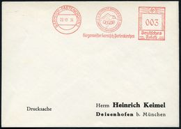 GARMISCH-PARTENKIRCHEN 2/ OLYMP.WINTERSPIELE/ 1936../ Bürgermeister Garmisch-Partenkirchen 1936 (23.10.) Seltener AFS (O - Other & Unclassified