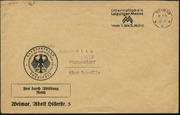 WEIMAR/ *1*/ Internat./ Leipziger Messe.. 1936 (8.2.) MWSt Auf Dienst-Bf.: LANDESSTELLE/ DES REICHSMINISTERIUMS FÜR VOLK - Sonstige & Ohne Zuordnung