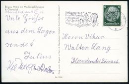 OBERSTDORF/ ***/ Zeltlager Der HJ/ Bann 104 Chemnitz.. 1935 (8.8.) MWSt = Hitlerjunge Vor Bergen, HJ-Emblem , Bedarfs-s/ - Andere & Zonder Classificatie