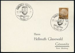 SAALFELD (SAALE) 1/ Leistungsschau/ Der/ Thüringer HJ. 1939 (Juli) SSt = HJ-Logo (in Adler-Wappen) Klar Gest. Inl.-Bf. ( - Other & Unclassified