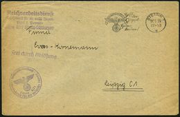 STETTIN 1/ D/ Helft/ D./ Jugend/ Heime/ Bauen! 1939 (11.5.) Seltener MWSt Z.T.Sütterlin (Adler Mit HJ-Logo) + Viol. Abs. - Sonstige & Ohne Zuordnung