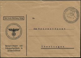 FÜRSTENFELDBRUCK/ Die Beliebte Wohnstadt Vor München 1940 (14.8.) HWSt Auf Dienst-Bf.: FdAR/Polizei-offizier- U. Schutzp - Andere & Zonder Classificatie