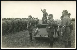 Kiel 1933 (ca.) S/w.-Foto-Ak.: SA-Parade Mit SA-Führer Mayer-Quade (auf Dem Nordmark-Sportfeld) Ungebr., Selten!  (ohne  - Sonstige & Ohne Zuordnung