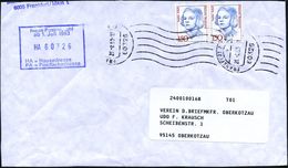 B.R.D. 1993 (26.8.) 150 Pf. "Sophie Scholl". Reine MeF: Paar (RoWellenSt Frankfurt/M.) Bedarfs-Vs., (3. Gew.-Stufe Brief - Autres & Non Classés