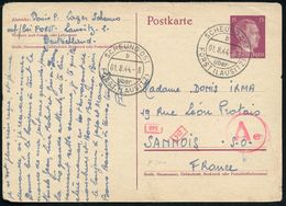 SCHEUNO OST/ B/ über/ FORST (LAUSITZ) 1944 (1.8.) 2K-Steg = PSt.I + Roter OKW-Zensur-1K: A E = Ffm. (Rie.E-32, + 75 Pkte - Sonstige & Ohne Zuordnung