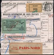 FRANKREICH 1943 (Mai) (Zwangs)-Arbeiter-Ausl.-Paketkt.: S.N.C.F./ BULLETIN D'EXPEDITION DE COLIS POSTAUX (Mittelfalte) + - Other & Unclassified