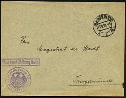 MAGDEBURG/ *1m 1933 (13.9.) 2K-Steg + Viol. Ra.: FdAR + 1K-HdN: Infanterie Führer IV (noch Weimarer Adler) Reichswehr-Di - Sonstige & Ohne Zuordnung