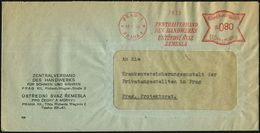 BÖHMEN & MÄHREN 1944 (10.1.) Zweisprachiger AFS.: PRAG 1/*PRAHA 1*/ZENTRALVERBAND/DES HANDWERKS.. , Klar Gest Dienst-Ort - Andere & Zonder Classificatie