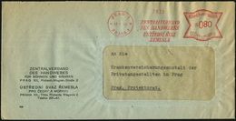 BÖHMEN & MÄHREN 1944 (10.1.) Zweisprachiger AFS.: PRAG 1/*PRAHA 1*/ZENTRALVERBAND/DES HANDWERKS.. , Klar Gest Dienst-Ort - Autres & Non Classés