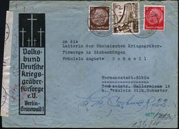 BERLIN-/ SCHMARGENDORF/ H 1940 (6.9.) 1K-Brücke Auf Vordr.Bf.: Volksbund Deutsche Kriegsgräberfürsorge E.V. (Kreu-ze) +  - Guerre Mondiale (Seconde)