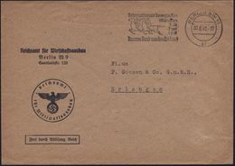 BERLIN SW11 1941 (30.6.) Dienst-Bf: FdAR/Reichsamt Für Wirtschaftsausbau = Geleitet Von K.Krauch, I.G. Farben , Ziel: Rü - WO2