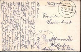 Bromberg 1940 (29.VII.) Stummer, Ehem. Polnischer 2K = Tarnstempel Bromberg + Viol. 1K-HdN: Inf. Ers. Btl. 484 /1. Auf S - Guerre Mondiale (Seconde)