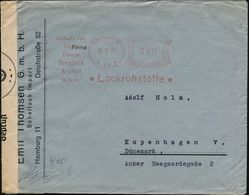 HAMBURG/ *11*/ Einfuhr V./ Kopal/ ..Schellack/ Asphalt/ *Lackrohstoff* 1939 (24.11.) Später AFS Komusina 025 Pf. Auf Fir - WO2
