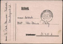 HANNOVER-KIRCHRODE/ B 1940 (#15.5.#) 2K-Steg Auf Feldpost-Vordr.-Kt. An Fp.-Nr. 15 411 = Inf. Rgt. 74, 19. Inf. Div., We - Guerre Mondiale (Seconde)