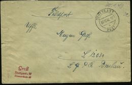 STUTTGART/ A/  P S S T 1942 (30.11.) 2K-Steg = Feldpost-Sammelstelle (Mi.46, + 50.- EUR) Feldpost-Bf. An Fp.-Nr. L 12030 - Guerre Mondiale (Seconde)