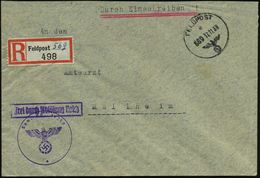 DEUTSCHES REICH 1939 (17.11.) 1K Mit Taktischer Nr.: FELDPOST/a/ 5 6 9 + Provis. RZ: Feldpost 569 (Nr. Hs.) = Fp.-Amt. 2 - Guerre Mondiale (Seconde)