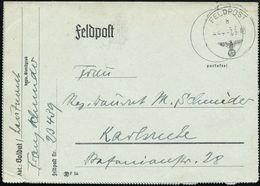 DEUTSCHES REICH 1940 (7.5.) 1K: FELDPOST/b/--- + Hs. Fp.-Nr.: 23 439 = AOK 7, Gruppe Geheime Feldpolizei 550 , Klar Gest - WO2