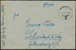 DEUTSCHES REICH 1942 (4.11.) 1K: FELDPOST/f/--- + Hs. Abs.: Fp. Nr. 30 602 = Nachrichten-Abt. 76, Heeres-Gr. A,  K A U K - Seconda Guerra Mondiale