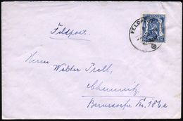 BELGIEN 1940 (26.9.) 1K: FELDPOST/a/--- Auf EF 50 C. Belgien, Mit Freimarke Frankiert, Da Ohne Briefstempel , Rs. Hs. Fp - 2. Weltkrieg