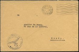 DT.BES.FRANKREICH 1942 (16.2.) MaWellenSt.: NANCY R.P./MEURTHE ET MOSELLE + Schw. 1K-HdN: Rüstungs-Jnspektion/KD Frankre - WO2